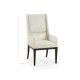 Geometric Channel Back Arm Chair