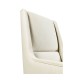 Geometric Channel Back Arm Chair