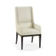 Geometric Channel Back Arm Chair