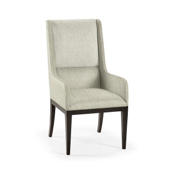 Geometric Channel Back Arm Chair