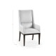 Geometric Channel Back Arm Chair