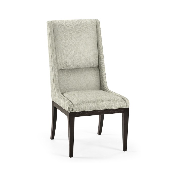 Geometric Channel Back Side Chair