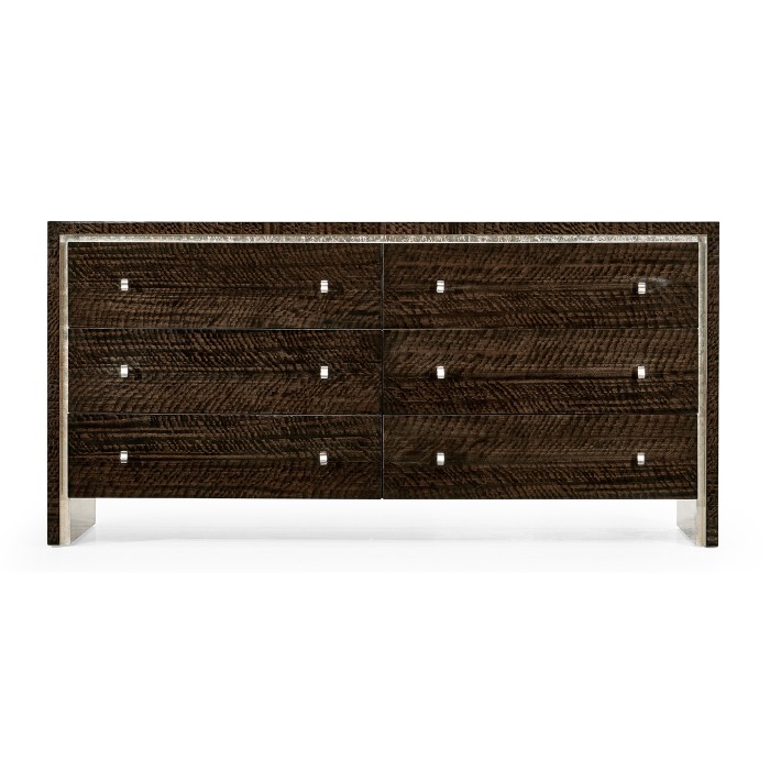 Black Eucalyptus Dresser with Six Drawers