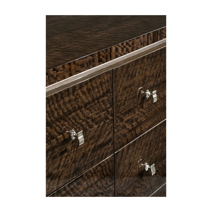 Black Eucalyptus Dresser with Six Drawers
