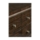 Black Eucalyptus Dresser with Six Drawers