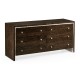 Black Eucalyptus Dresser with Six Drawers