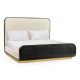 Fusion Curved Ebonised Oak US King Bed