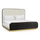 Fusion Curved Ebonised Oak US King Bed