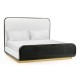Fusion Curved Ebonised Oak US King Bed