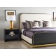 Fusion Curved Ebonised Oak US Queen Bed