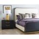 Fusion Curved Ebonised Oak US Queen Bed