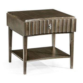 Gatsby Reeded End Table with Shelf