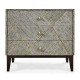 Geometric Transitional Bedside Chest