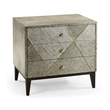 Geometric Transitional Bedside Chest
