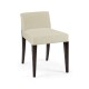 Geometric Dark Mocha Oak Vanity Chair