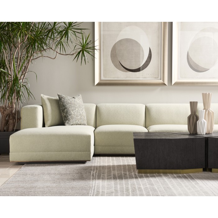 Geometric LFT Arm Chaise Lounge