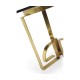 Fusion Rectangular Chinoiserie Antique Etched Brass Dining Table 87