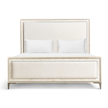 Tideline Bone & Linen-Blend Upholstered Bed