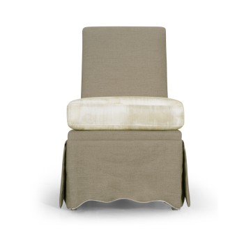 Linen Skirted Parsons Chair