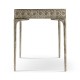 Cnoidal Cane Carved Metal Desk
