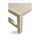 Cnoidal Cane Carved Cocktail Table
