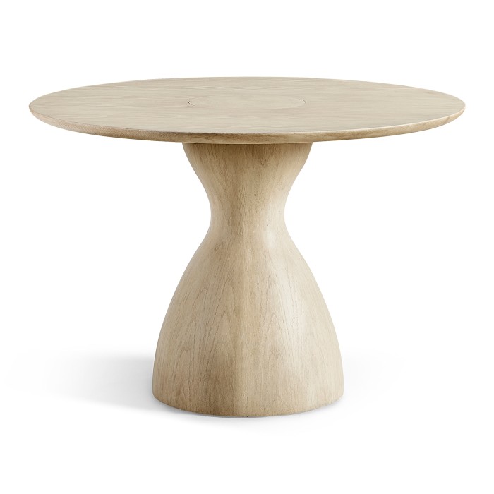 Seamount Oak Pedestal Table 44