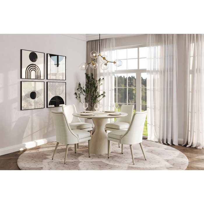 Seamount Oak Pedestal Table 44
