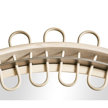 Vorticity Oval Rattan Mirror
