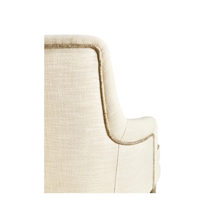 Shoal Linen & Grasscloth Host Chair