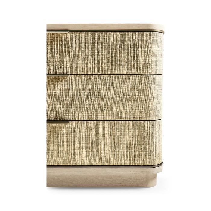 Seiche Large Grasscloth Nightstand