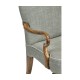 Gunby Grey Fruitwood Dining Arm Chair