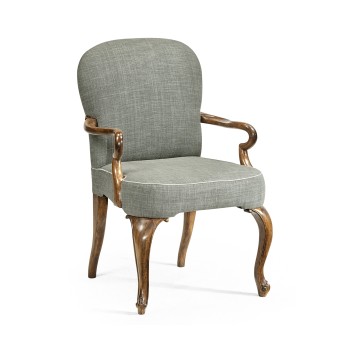 Gunby Grey Fruitwood Dining Arm Chair