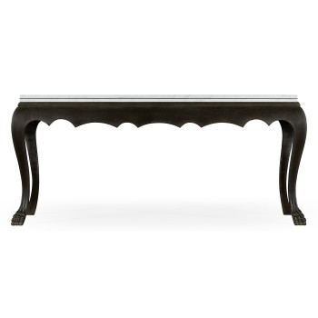 Eden Ebonised Distressed Oak Table