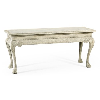 York Venetian White Oak Console