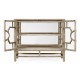 Hewlett Grey Oak Glazed Cabinet