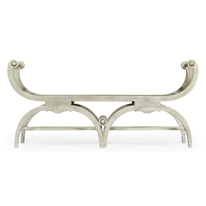 Double Lucca Cloudy Oak Bench