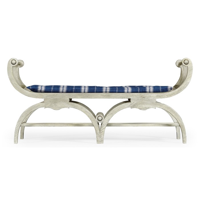Double Lucca Cloudy Oak Bench
