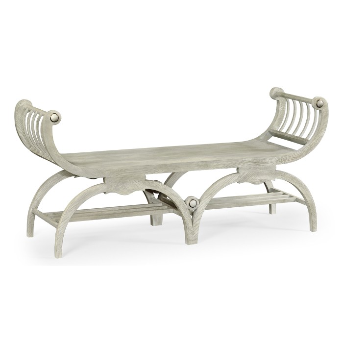 Double Lucca Cloudy Oak Bench