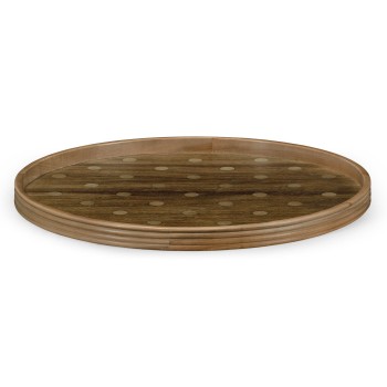 Round Cloud Polka Dot Tray
