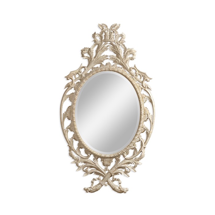 Leicester Venetian White Oak Mirror