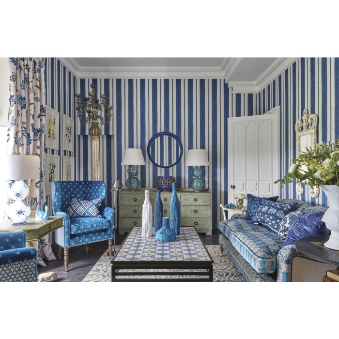 Haygrove White & Blue Marquetry Coffee Table