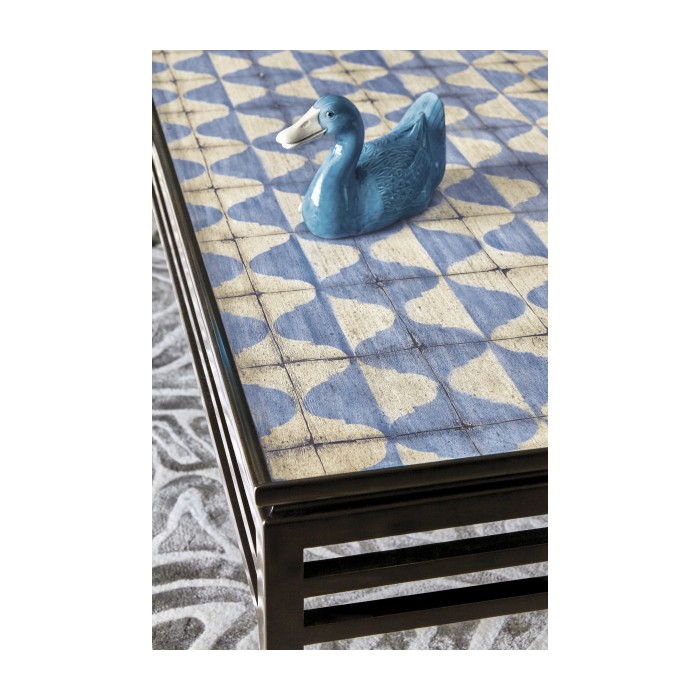 Haygrove White & Blue Marquetry Coffee Table