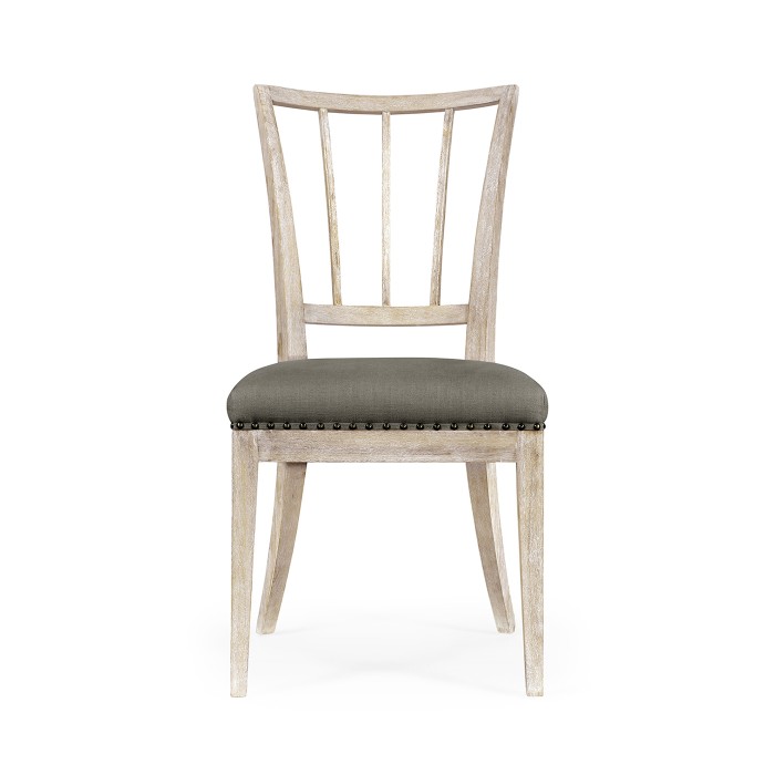 Lucillo Washed Acacia Carver Side Chair