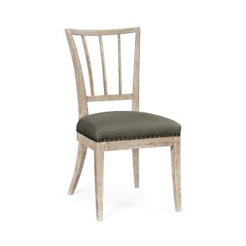 Lucillo Washed Acacia Carver Side Chair
