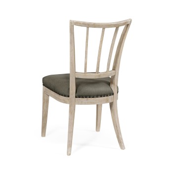 Lucillo Washed Acacia Carver Side Chair