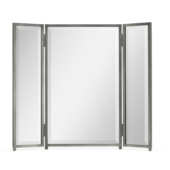 Triple Bronzed Stainless Steel Dressing Table Mirror