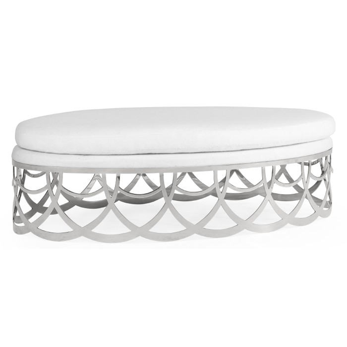 Gigolette Stainless Steel Ottoman