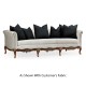 Louis XV French Walnut Sofa