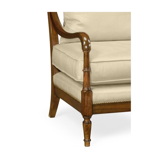 Biedermeier Medium Mahogany Lounge Chair