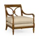 Biedermeier Medium Mahogany Lounge Chair
